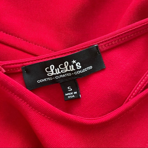 red a-line dress - Picture 5 of 5